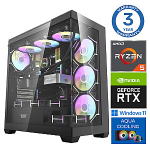 INTOP AQUA Ryzen 5 7500X3D 32GB DDR5 1TB SSD M.2 NVME+2TB RTX5050 8GB WIN11Pro