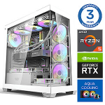 INTOP AQUA Ryzen 5 7500X3D 64GB DDR5 1TB SSD M.2 NVME RTX5050 8GB no-OS
