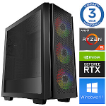 INTOP Ryzen 5 5600X 16GB 480SSD M.2 NVME+4TB RTX5060 8GB WIN11Pro