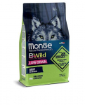 Monge BWild Adult sausas maistas &scaron;unims su &scaron;erniena : Pakuotė - 12 kg