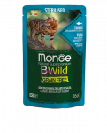 Monge BWild Sterilised konservai katėms su tunu, 85 g