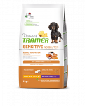 Natural Trainer Sensitive Maturity Mini sausas maistas &scaron;unims su la&scaron;i&scaron;a, 2 kg