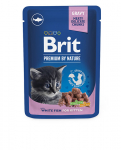 Brit Premium White Fish Kitten konservai kačiukams su žuvimi, 100 g