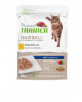 Natural Trainer Hairball konservai katėms su vi&scaron;tiena, 12x85 g