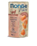 Monge Natural konservai katėms su tunu ir la&scaron;i&scaron;a, 12x80 g