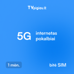 &bdquo;5G Neribotas B&ldquo; &ndash; 1 mėnesio planas su neribotu internetu ir skambučiais
