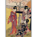Reprodukcija &bdquo;Gotenyama no Hanami Hidari&ldquo;, Utamaro Kitagawa