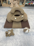 SĖDINUKAS su pailgu kilimėliu ,,TEDDY &Scaron;OKOLADAS,,