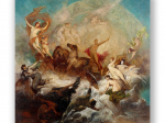 Reprodukcija &bdquo;&Scaron;viesos pergalė prie&scaron; tamsą&ldquo;, Hans Makart (1884)