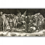 Reprodukcija &bdquo;Skeletai&ldquo;, Agostino Veneziano, (1518)