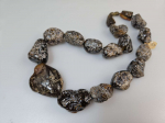 Masyvūs gintariniai karoliai Raw Amber necklace