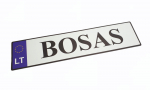 Suvenyriniai automobilio numeriai &bdquo;BOSAS&ldquo;