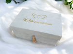 Veliūrinė dėžutė - krik&scaron;tadėžė &bdquo;Krik&scaron;to prisiminimai&ldquo;
