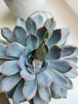 Macrame pakabutis su kalnų kri&scaron;tolu