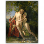 Reprodukcija &bdquo;Nimfa Salmacis ir Hermafroditas&ldquo;, Fran&ccedil;ois-Joseph Navez (1829)