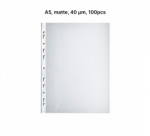 AD Class Įmautės dokumentams A5 matinės 40 mikr., pakuotėje 100 vnt. (A5OP40-100)