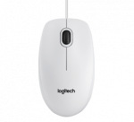 Logitech B100 Laidinė pelė, USB Type-A, Optical, 800 DPI, Balta