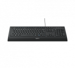 Logitech K280e Laidinė klaviatūra, USB, US, Juoda
