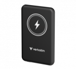 Verbatim 32240 Charge 'n' Go Magnetic Wireless I&scaron;orinė baterija (Power Bank) 5000mAh, Juoda