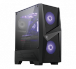 MSI MAG FORGE 100M PC Case, Mid-Tower, USB 3.2, Black | MSI | MAG FORGE 100M | Black | ATX