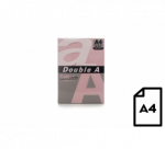 Spalvotas popierius Double A, 80g, A4, 500 lapų, Pink