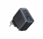 Anker Nano Charger 70W, 3 ports, Black | 2 x 24 pin USB-C, 4 pin USB Type A