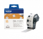 Brother DK-11221 (DK11221) Square Labels, Black on White, 23 mm, 1000 labels per roll