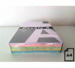 Spalvotas popierius Double A, 80g, A4, 500 lapų, Rainbow 3, 5 spalvų