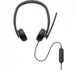 Dell | Headset | WH3024 | Built-in microphone | USB-C, USB-A | Black