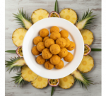 Eco fresh foods Džiovinti ananasų, pasiflorų rutuliukai 100 g