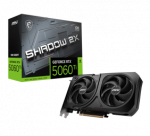 MSI GeForce RTX 5060 Ti 8G SHADOW 2X OC PLUS Bulk Pack | NVIDIA | 8 GB | GeForce RTX 5060 Ti | GDDR7 | HDMI ports quantity 1 | PCI Express Gen 5 x16 (uses x8)