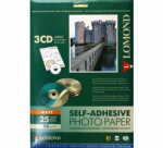 Lipnus popierius lipdukams Lomond Self Adhesive Inkjet Photo Paper Matinis A4 25 lapai x3CD 114/41mm