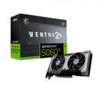 MSI GeForce RTX 5060 Ti 16G VENTUS 2X OC PLUS | NVIDIA | 16 GB | GeForce RTX 5060 Ti | GDDR7 | HDMI ports quantity 1 | PCI Express Gen 5 x16 (uses x8)