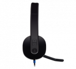 Logitech H540 Laidinės ausinės, USB-A, Juoda