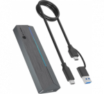 Raidsonic Icy Box M.2 SATA/NVMe SSD Enclosure with USB 3.2 Gen 2 Type-C and RGB light | Warranty IB-1826MCL-CU31 month(s)