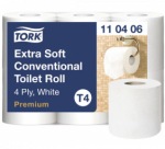 Tualetinis popierius Tork Premium Extra Soft Conventional T4, 4 sl., 9.7cm x 19.1m, 6 vnt./pak