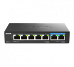 D-Link | 7-Port Multi-Gigabit Unmanaged Switch | DMS-107/E | Unmanaged | Desktop | Power supply type External