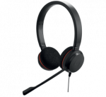 Laidinės ausinės su mikrofonu Jabra Evolve 20 UC Stereo Office/Call center USB Type-A, Juoda