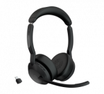 Jabra Evolve2 55 UC Stereo Link390c Belaidės ausinės, Bluetooth, USB-C, Juoda