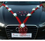 Ecost prekė po grąžinimo, Organza M + Hearts &reg; papuo&scaron;alai automobiliams (grynai balta / raudona / ra