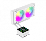 Gamemax CPU Liquid Cooler | GLACIER 240 LCD WH | Intel, AMD