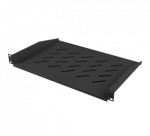 Lanberg 19" fixed shelf 1U/483x315mm, max load capacity up to 25kg | AK-1008-B | Black
