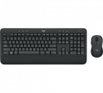 Belaidė klaviatūra ir pelė Logitech Advance Wireless MK545, klaviatūros i&scaron;dėstymas US, Juoda