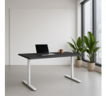 Reguliuojamo auk&scaron;čio stalas Up Up Bjorn Baltas, Stalvir&scaron;is M Juodas