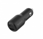 Belkin | BOOST CHARGE 42w-30w USB-C PD PPS + 12w USB-A Car Charger, | CCB005btBK