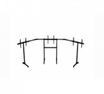 Next Level Racing | Floor stand | Free Standing Triple Monitor stand | 3 x 32- 65 " | Maximum weight (capacity) 70 kg | Black