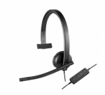 Logitech H570e Mono Laidinės ausinės USB-A, Juoda