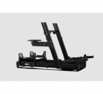 Next Level Racing | Aluminum; Carbon Steel | Racing Simulator Cockpit | GTElite Wheel Plate Edition | Black