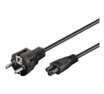 Goobay | Power supply cord (safety plug) | 93586 | Black Safety plug (type F, CEE 7/7) | Device socket C5