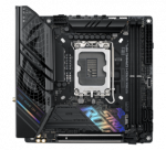 Asus | ROG STRIX B760-I GAMING WIFI | Processor family Intel | Processor socket LGA1700 | DDR5 SDRAM | Supported hard disk drive interfaces M.2, SATA | Number of SATA connectors 4